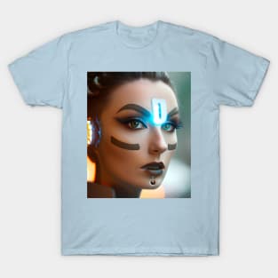 Enhanced Cyberpunk Woman T-Shirt